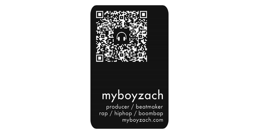 Customer Music Producer QR Code Business Cards