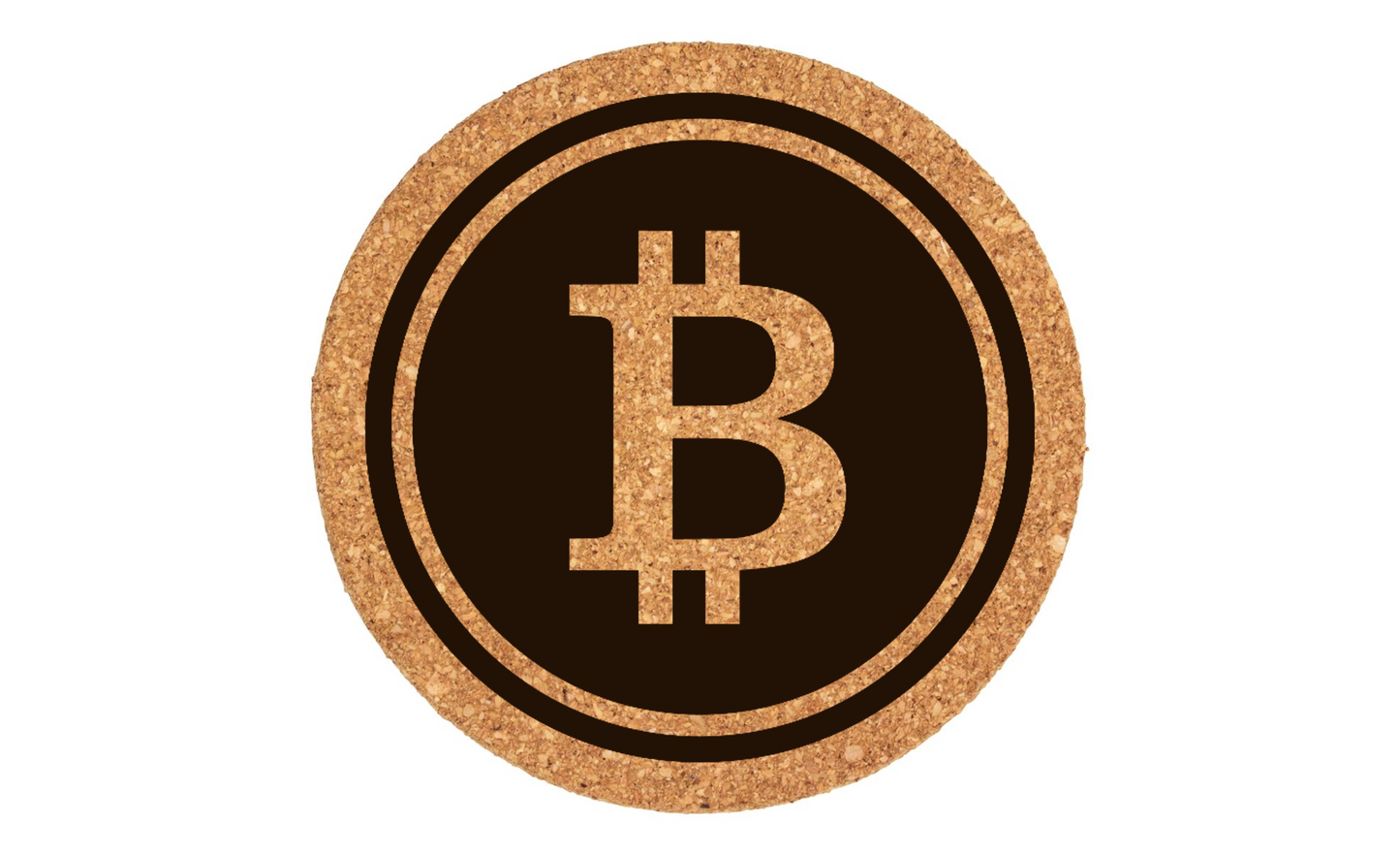 Bitcoin Sign: With Border