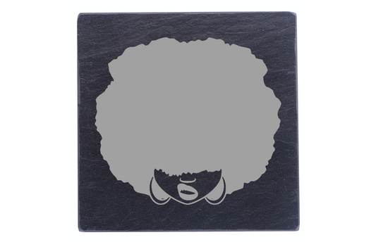 Woman Silhouette With Afro
