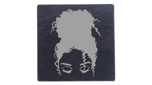 Woman Silhouette With Curly Hair